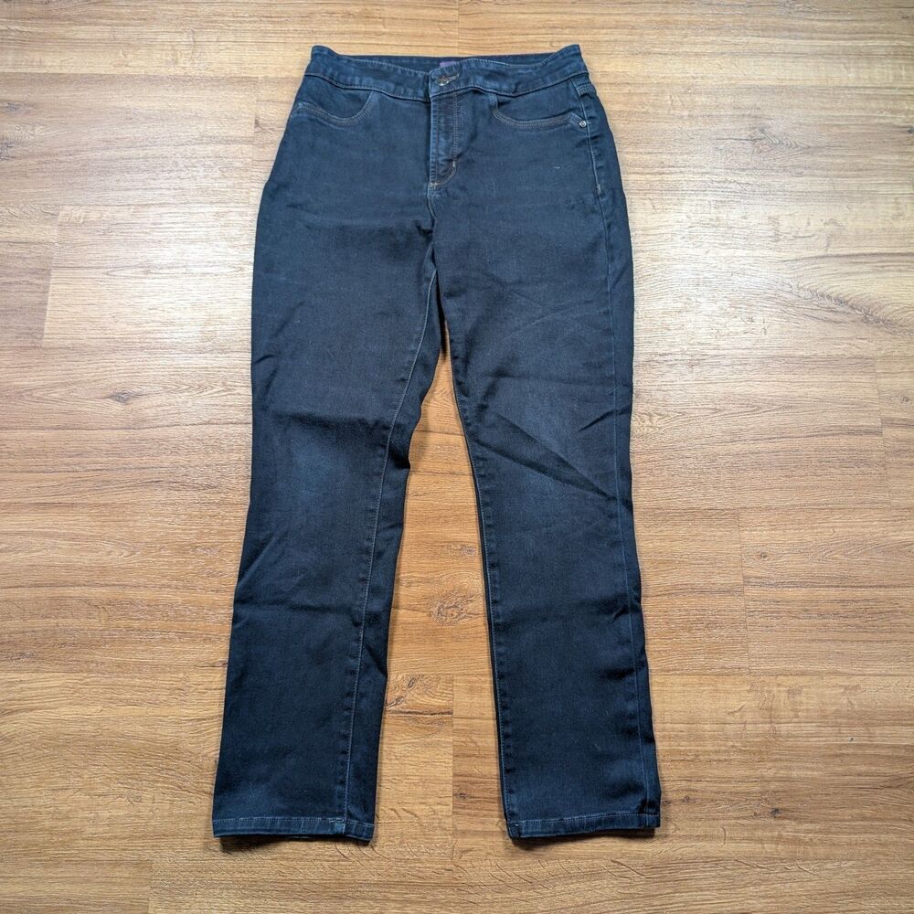 NYDJ Straight Leggings Jeans Women’s Size 8P Dark Wash Lift Tuck Jeggings